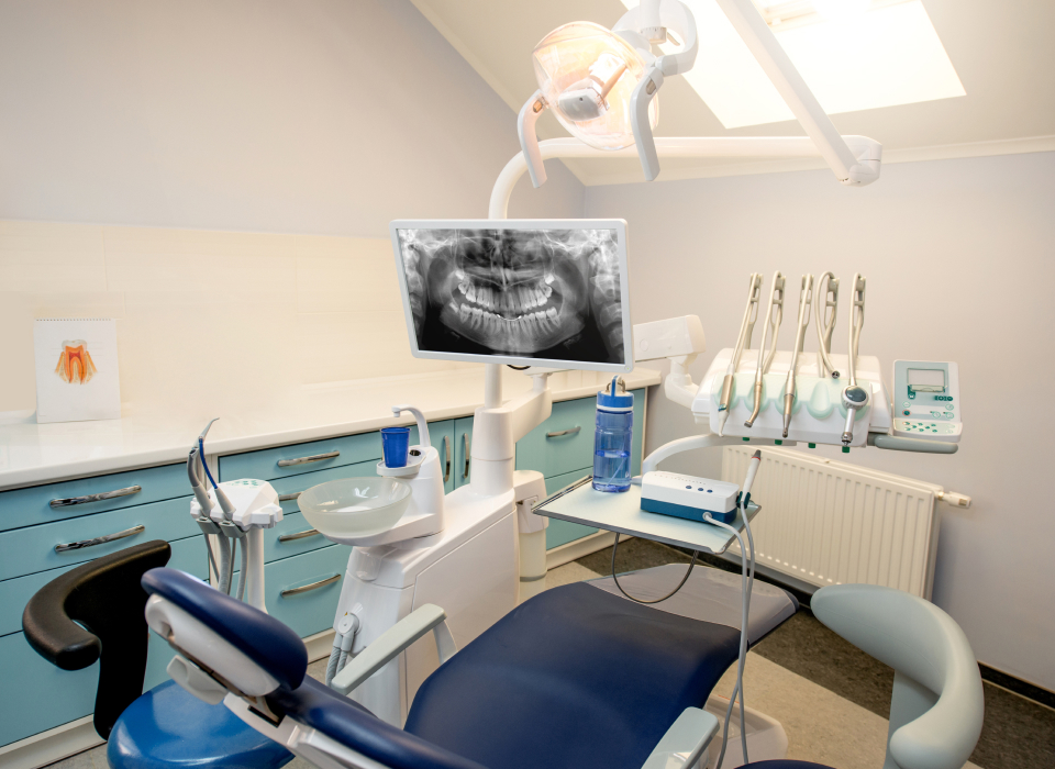 Image showing dentist place with dental equipment