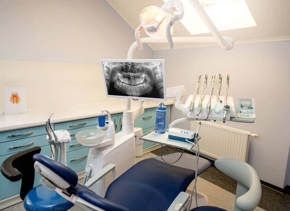 Image showing dentist place with dental equipment